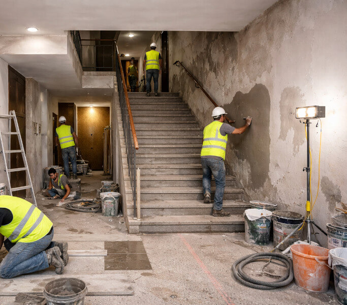 rehabilitacion de portales y escaleras en zaragoza